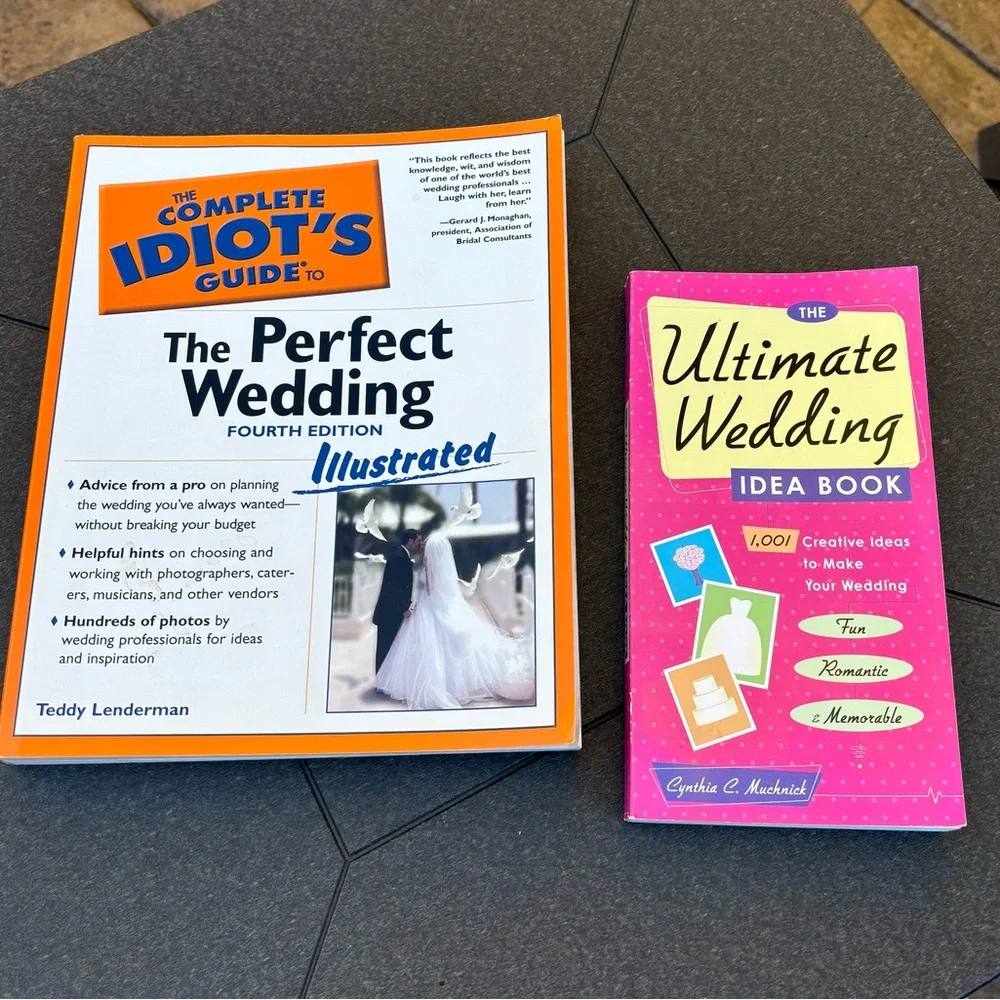 2 Wedding Planning Books - like new!